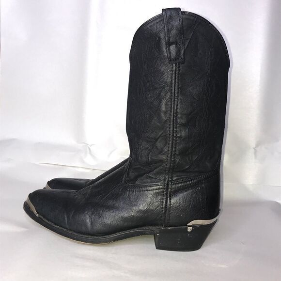 Dingo Men's Suiter Black‎ Leather Harness Boots DI02175 Size 9.5 - Picture 1 of 6